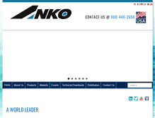 Tablet Screenshot of ankoproducts.com